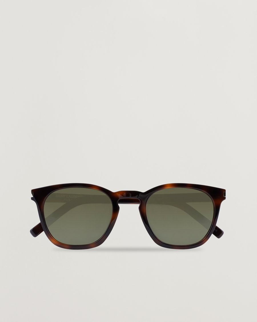 Heren | Zonnebrillen | Saint Laurent | SL 28 Sunglasses Havana/Green