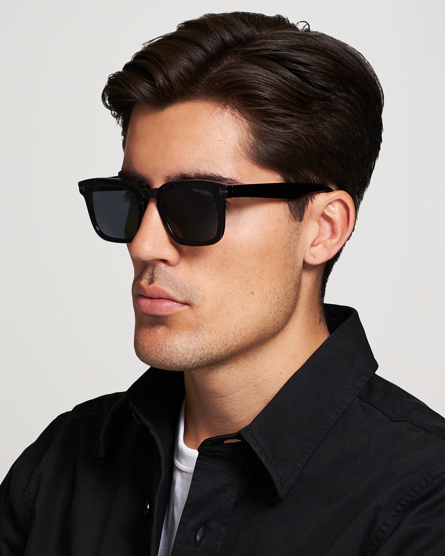 Heren | Vierkante frame zonnebrillen | Tom Ford | Dax TF0751-N Sunglasses Black