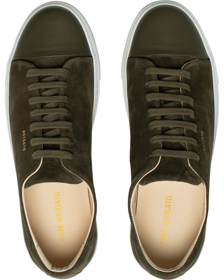 Heren | Axel Arigato Cap Toe Sneaker Military Green Suede | Axel Arigato | Cap Toe Sneaker Military Green Suede