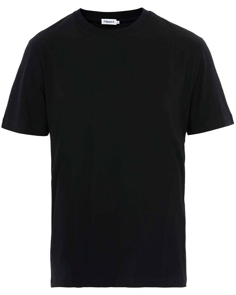 Heren | T-shirts | Filippa K | Single Jersey Regular Tee Black