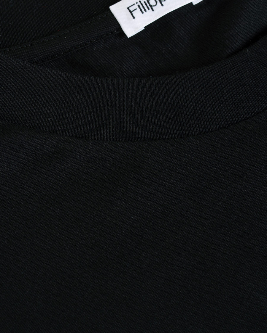 Heren | T-shirts | Filippa K | Single Jersey Regular Tee Black