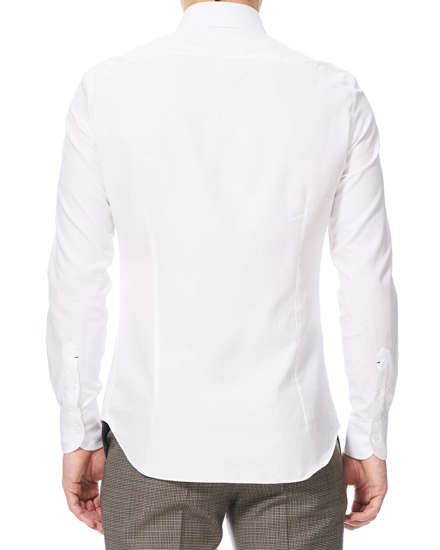 Heren | Overhemden | Mazzarelli | Soft Oxford Button Down Shirt White
