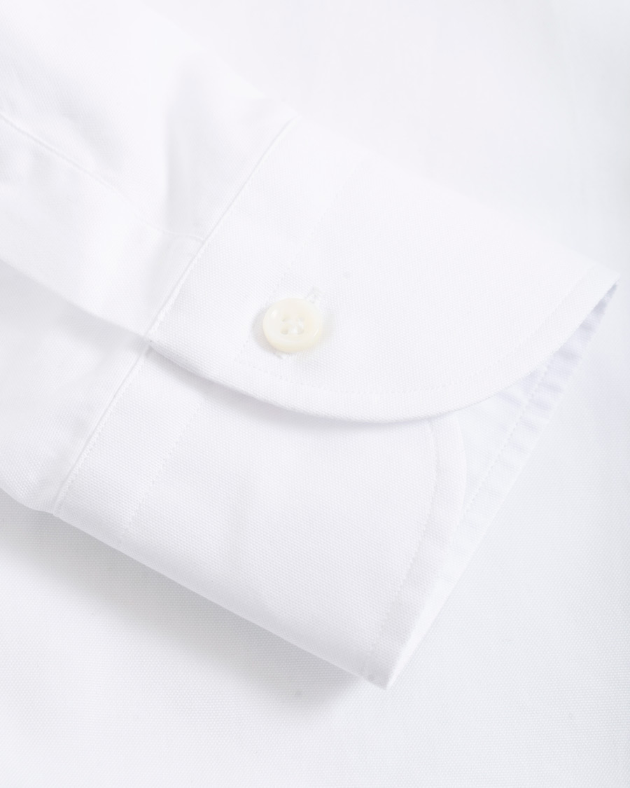 Heren | Overhemden | Mazzarelli | Soft Oxford Button Down Shirt White
