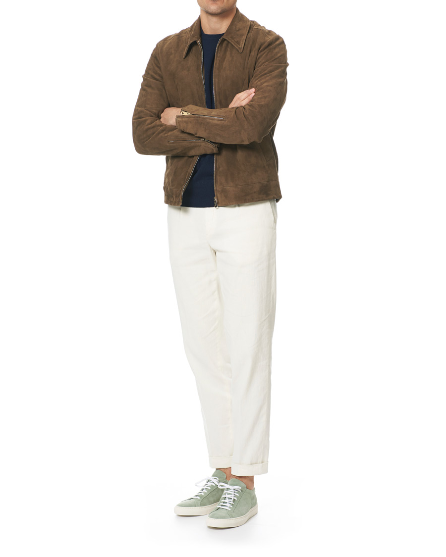 Heren | Common Projects Original Achilles Sneakers Green Suede | Common Projects | Original Achilles Sneakers Green Suede