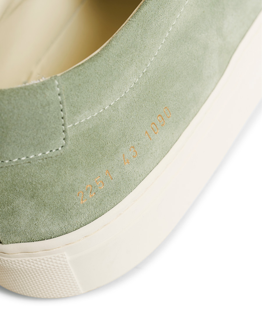Heren | Common Projects Original Achilles Sneakers Green Suede | Common Projects | Original Achilles Sneakers Green Suede
