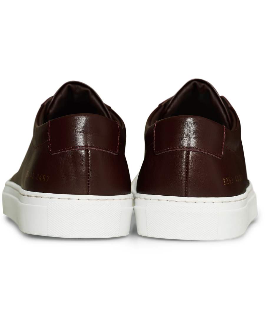 Heren | Common Projects Original Achilles Sneakers Bordeaux Calf | Common Projects | Original Achilles Sneakers Bordeaux Calf
