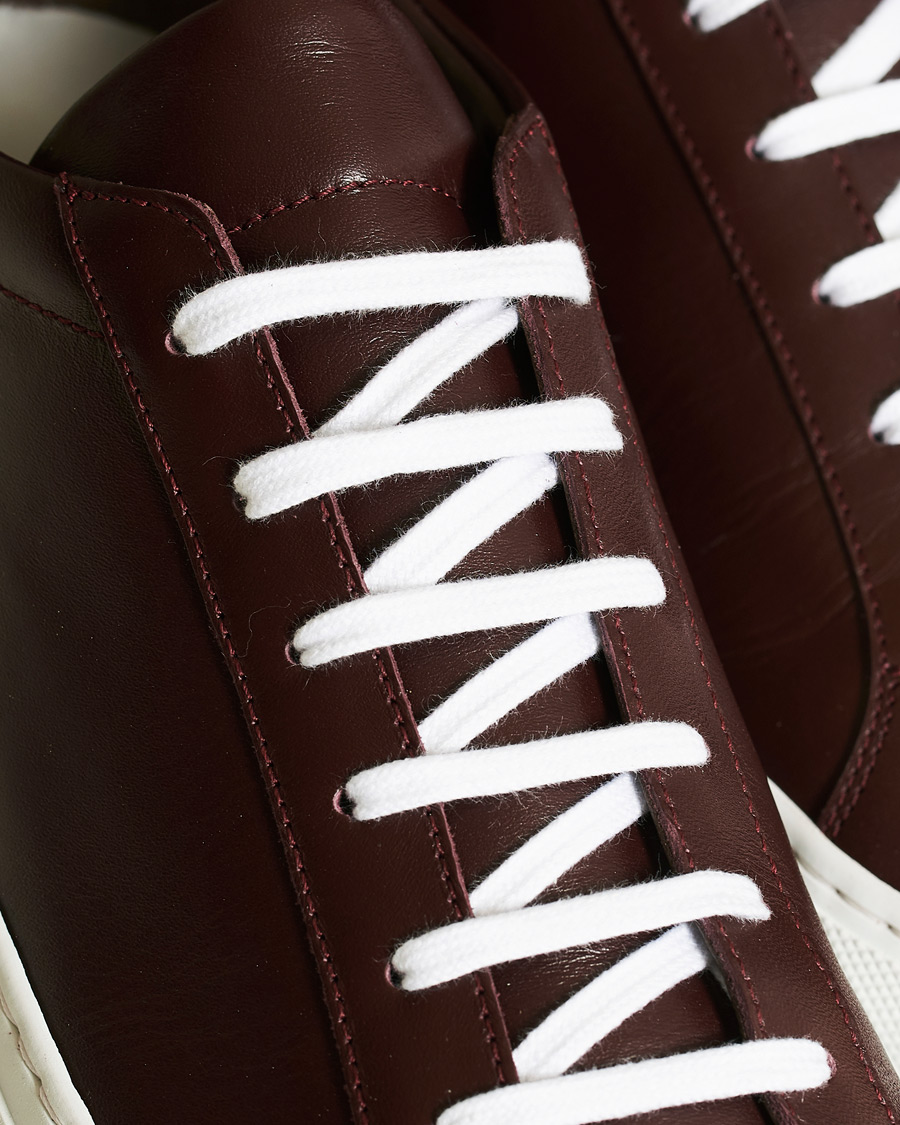 Heren | Common Projects Original Achilles Sneakers Bordeaux Calf | Common Projects | Original Achilles Sneakers Bordeaux Calf