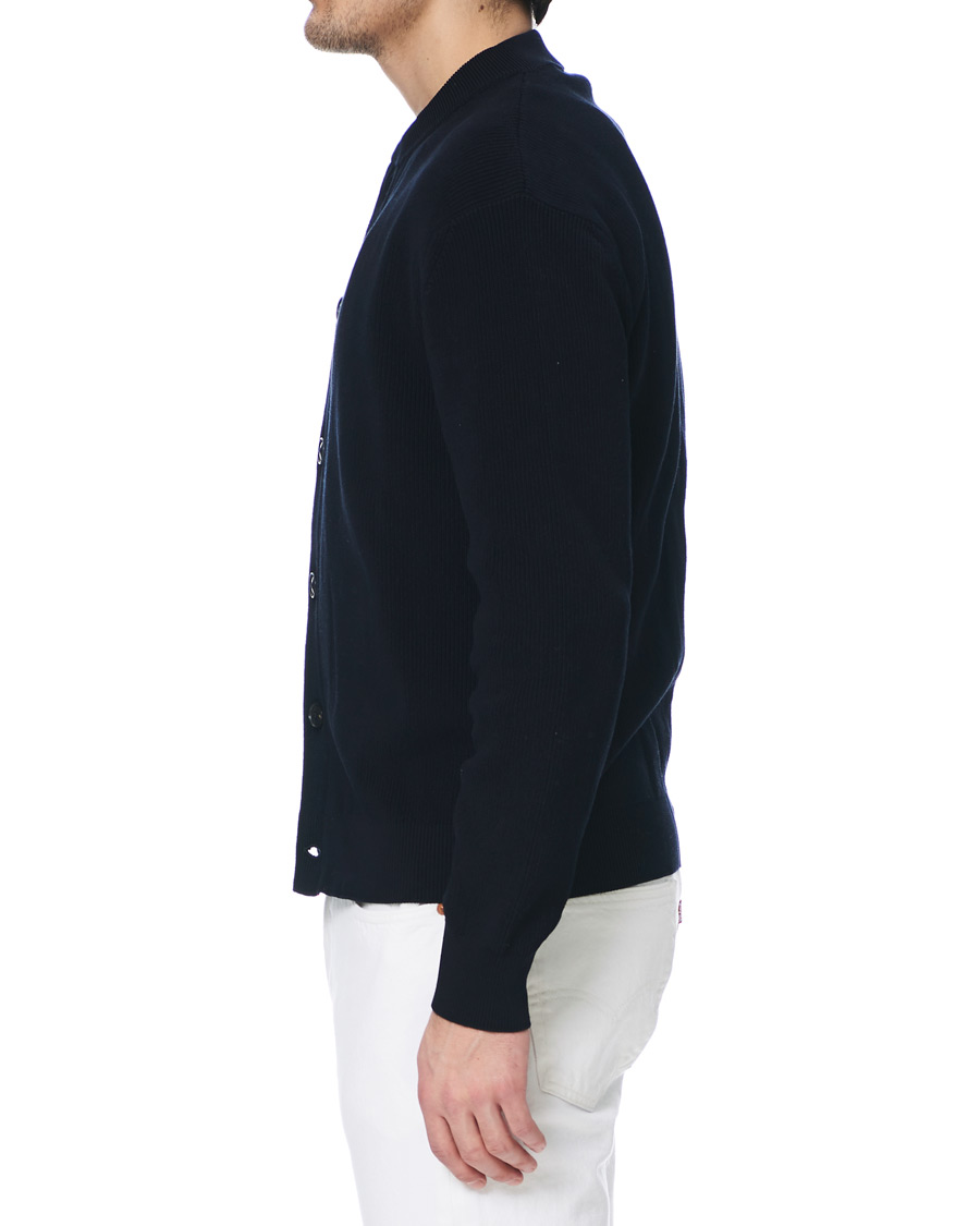Heren | Truien | Andersen-Andersen | Organic Cotton Skipper Jacket Navy Blue