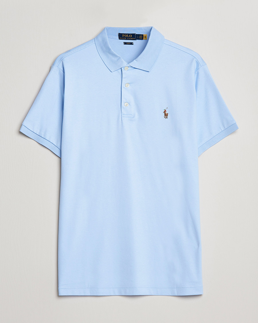 Heren | Polo's | Polo Ralph Lauren | Slim Fit Pima Cotton Polo Office Blue