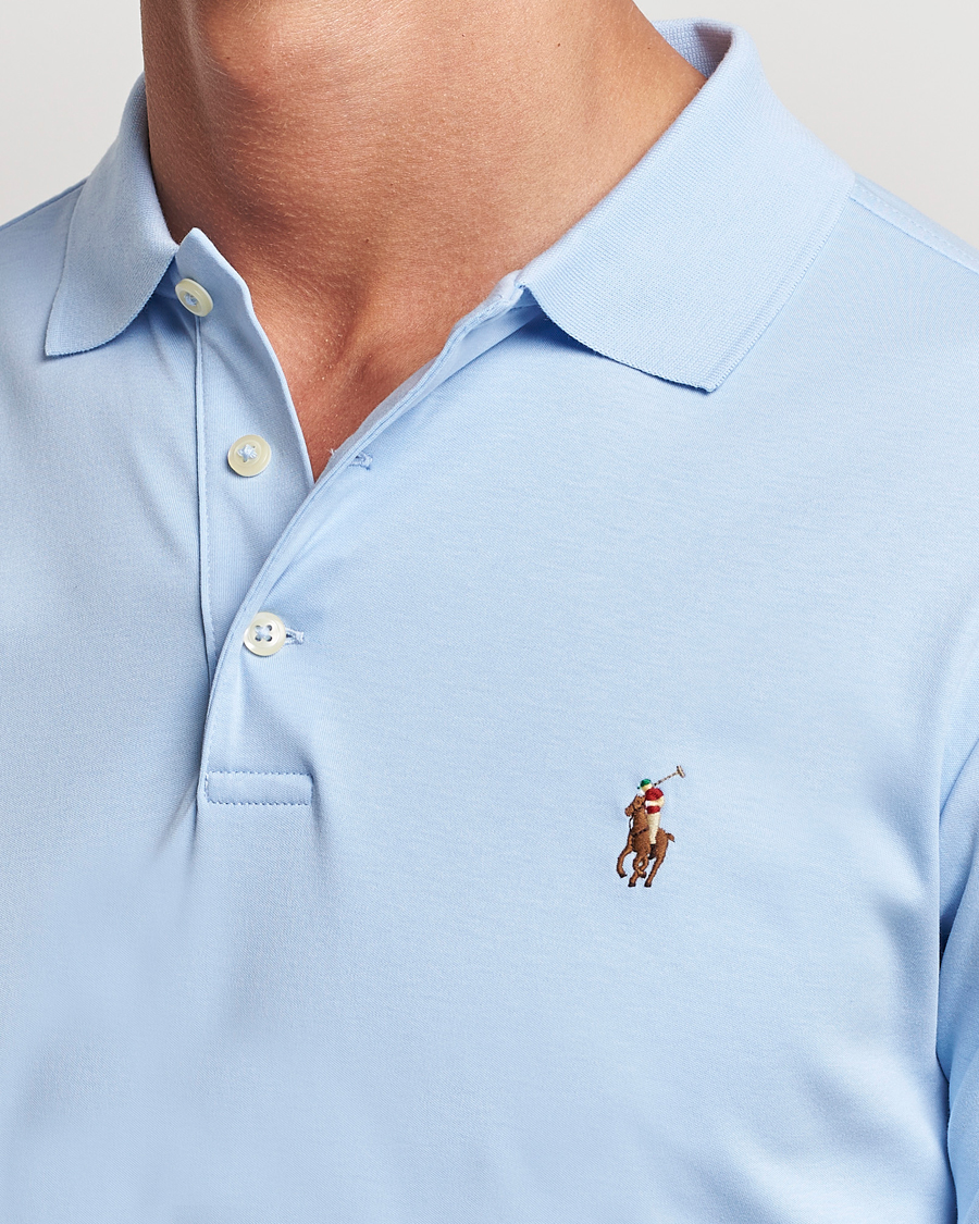 Heren | Polo's | Polo Ralph Lauren | Slim Fit Pima Cotton Polo Office Blue