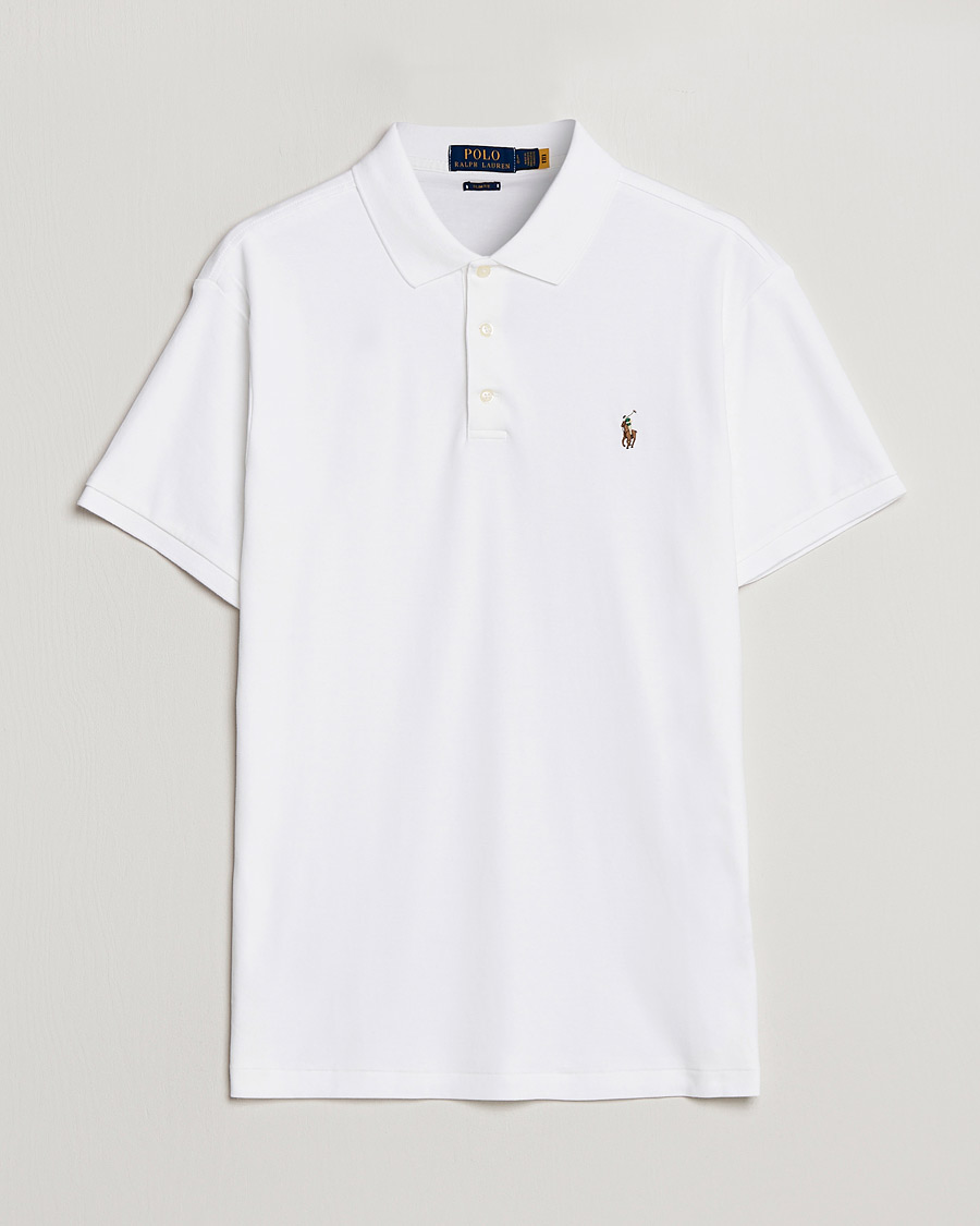 Heren | Polo's | Polo Ralph Lauren | Slim Fit Pima Cotton Polo White