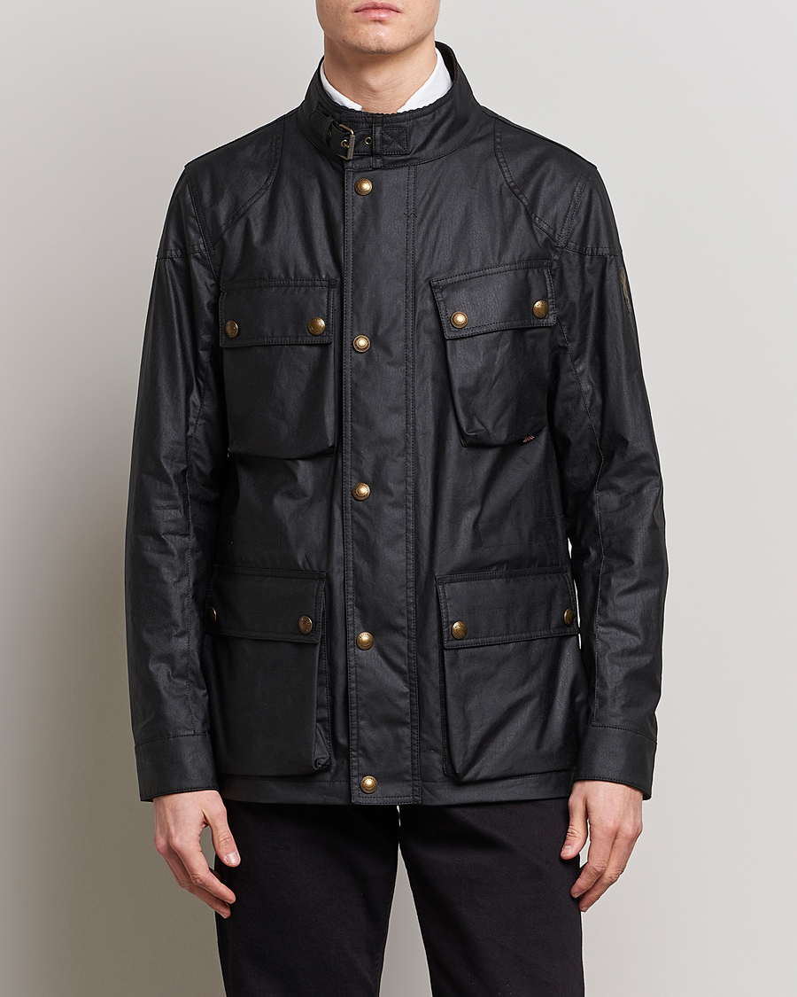 Heren | Lentejassen | Belstaff | Fieldmaster Waxed Jacket Black