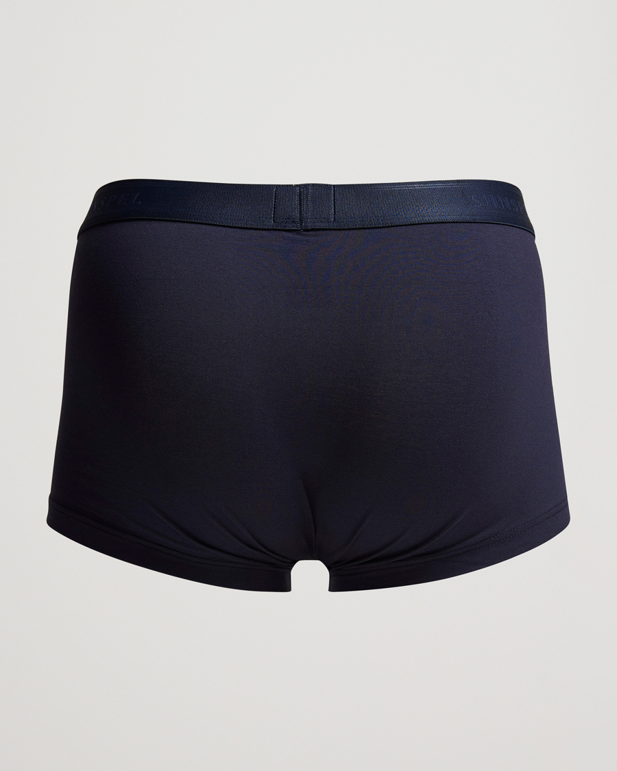 Heren | Zwembroeken | Sunspel | Cotton Stretch Trunk Navy