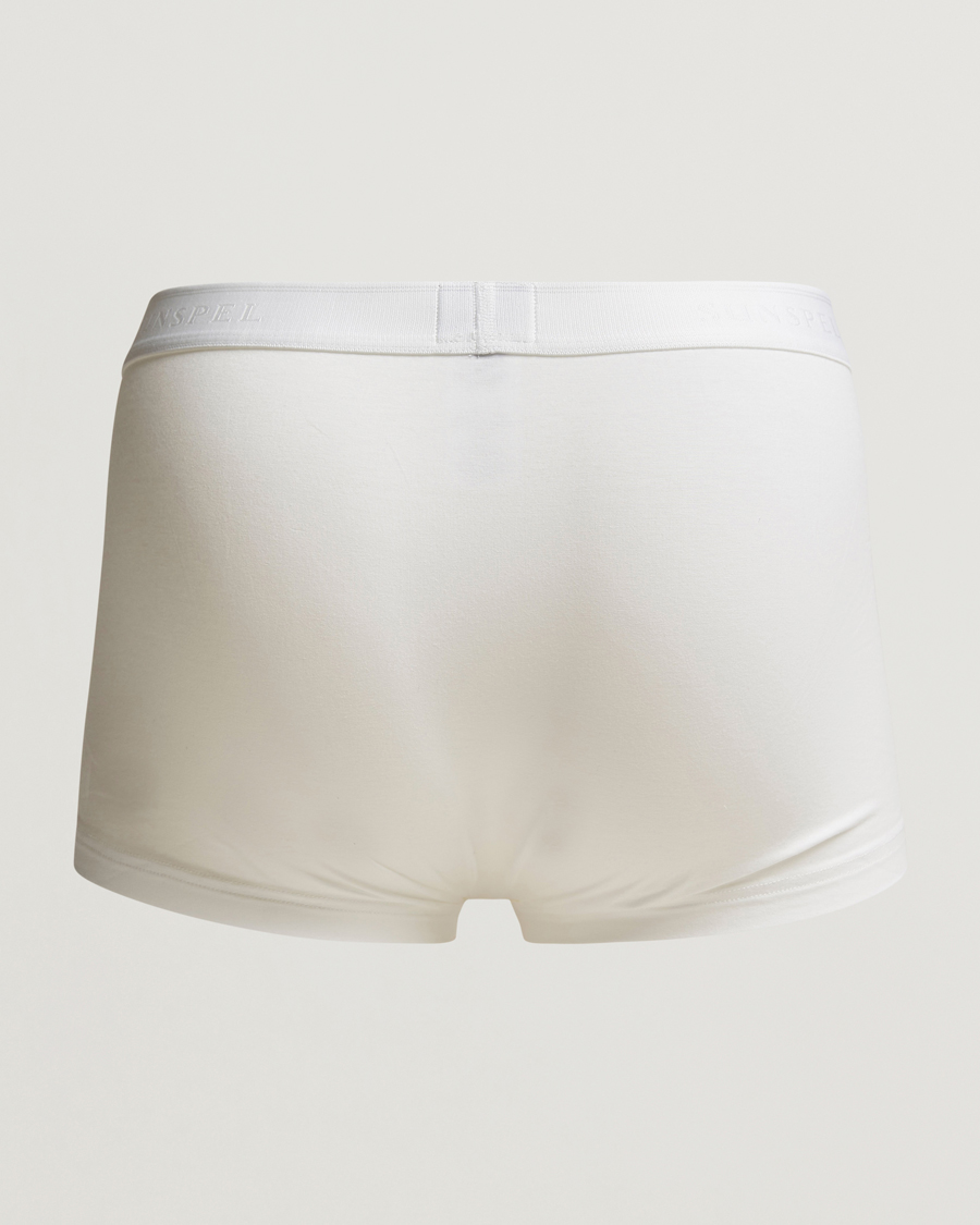 Heren | Zwembroeken | Sunspel | Cotton Stretch Trunk White