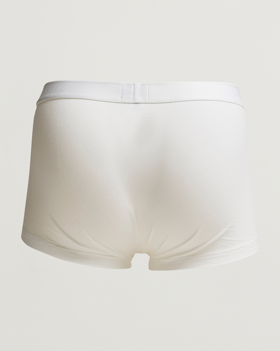 Heren | Best of British | Sunspel | 2-Pack Cotton Stretch Trunk White