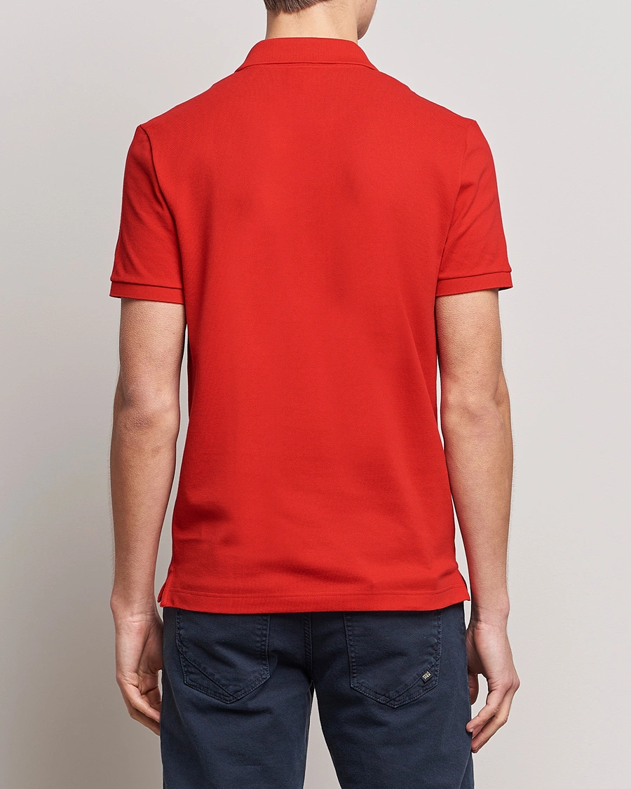 Heren | Preppy Authentic | Lacoste | Slim Fit Polo Piké Red