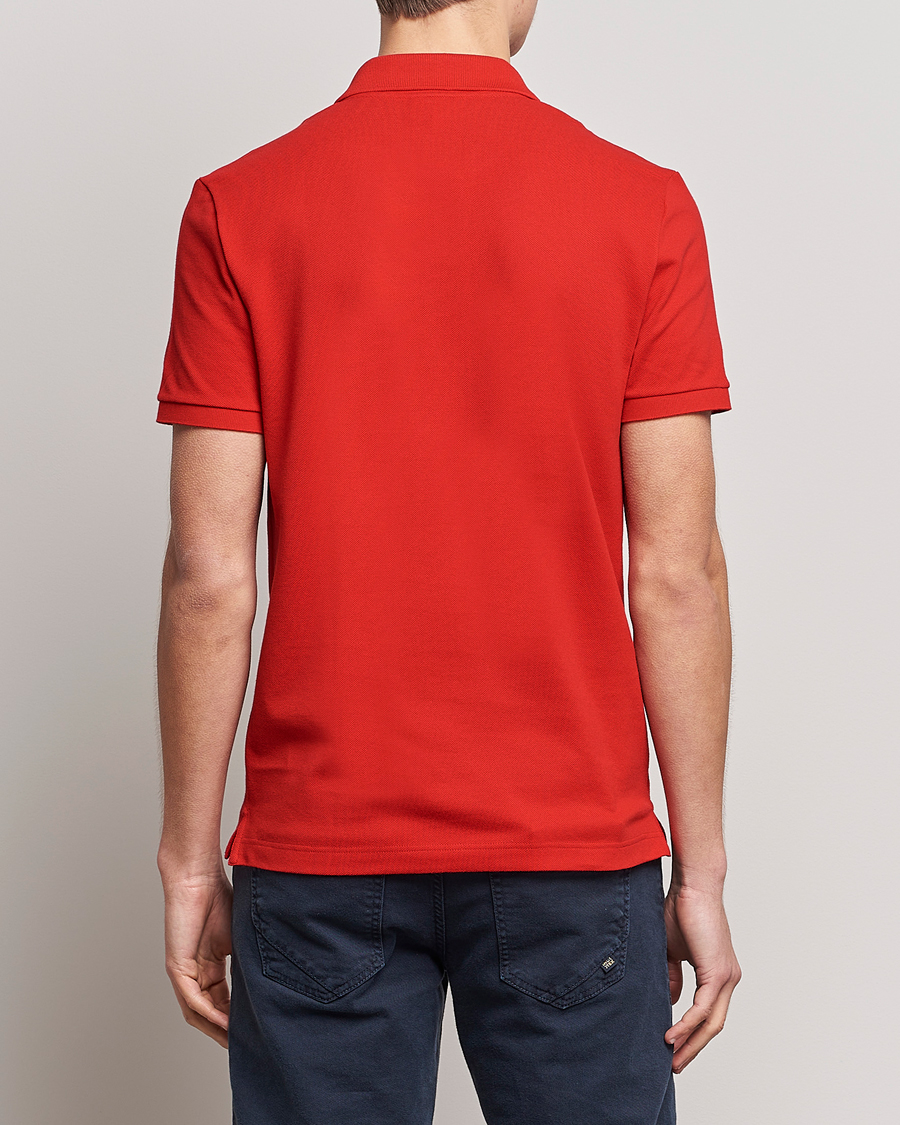 Heren | Poloshirts met korte mouwen | Lacoste | Slim Fit Polo Piké Red