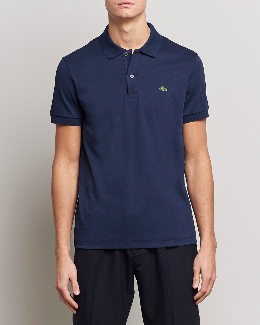 Heren | Polo's | Lacoste | Pima Interlock Piké Navy