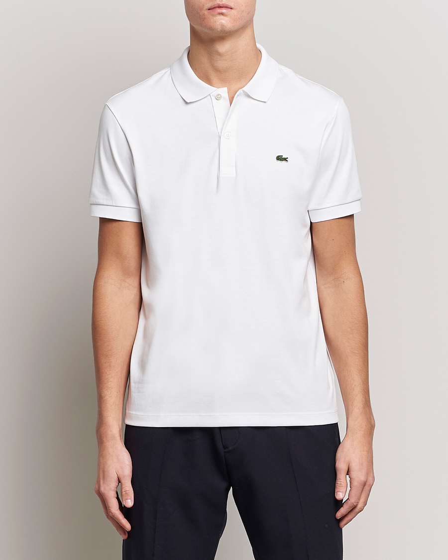 Heren | Polo's | Lacoste | Pima Interlock Piké White