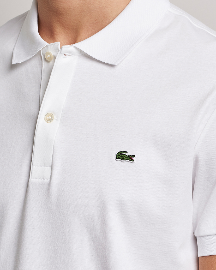 Heren | Polo's | Lacoste | Pima Interlock Piké White