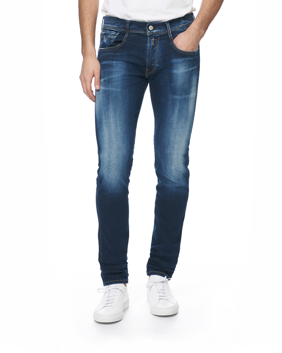 Heren | Jeans | Replay | Anbass Hyperflex Bio Jeans Medium Blue