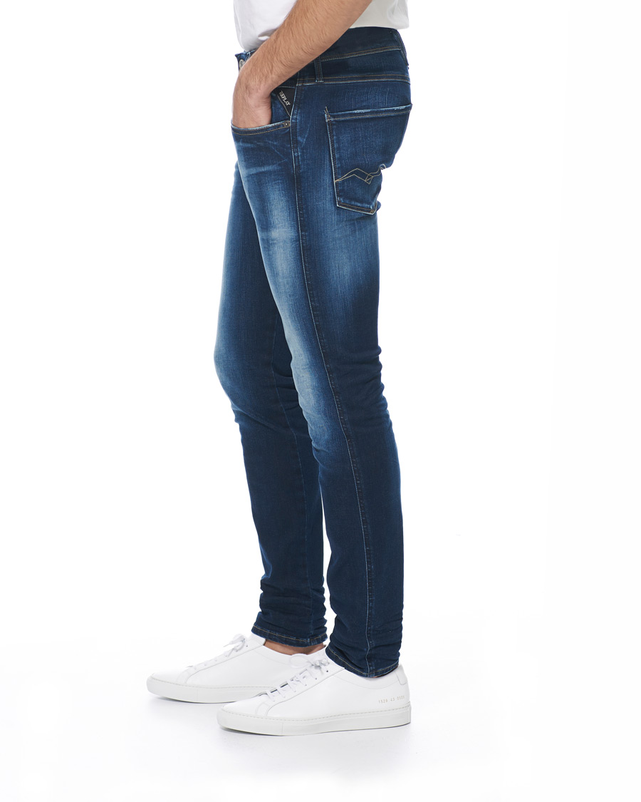 Heren | Jeans | Replay | Anbass Hyperflex Bio Jeans Medium Blue