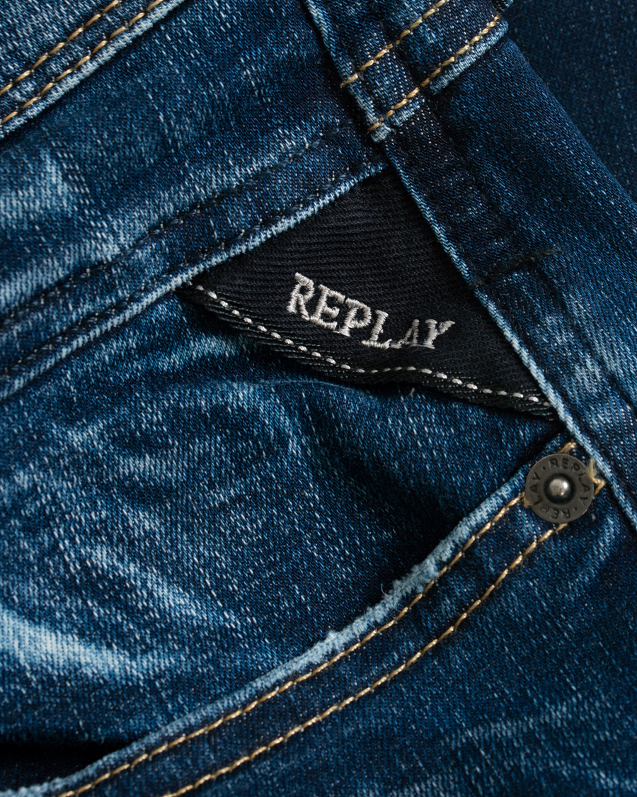 Heren | Jeans | Replay | Anbass Hyperflex Bio Jeans Medium Blue