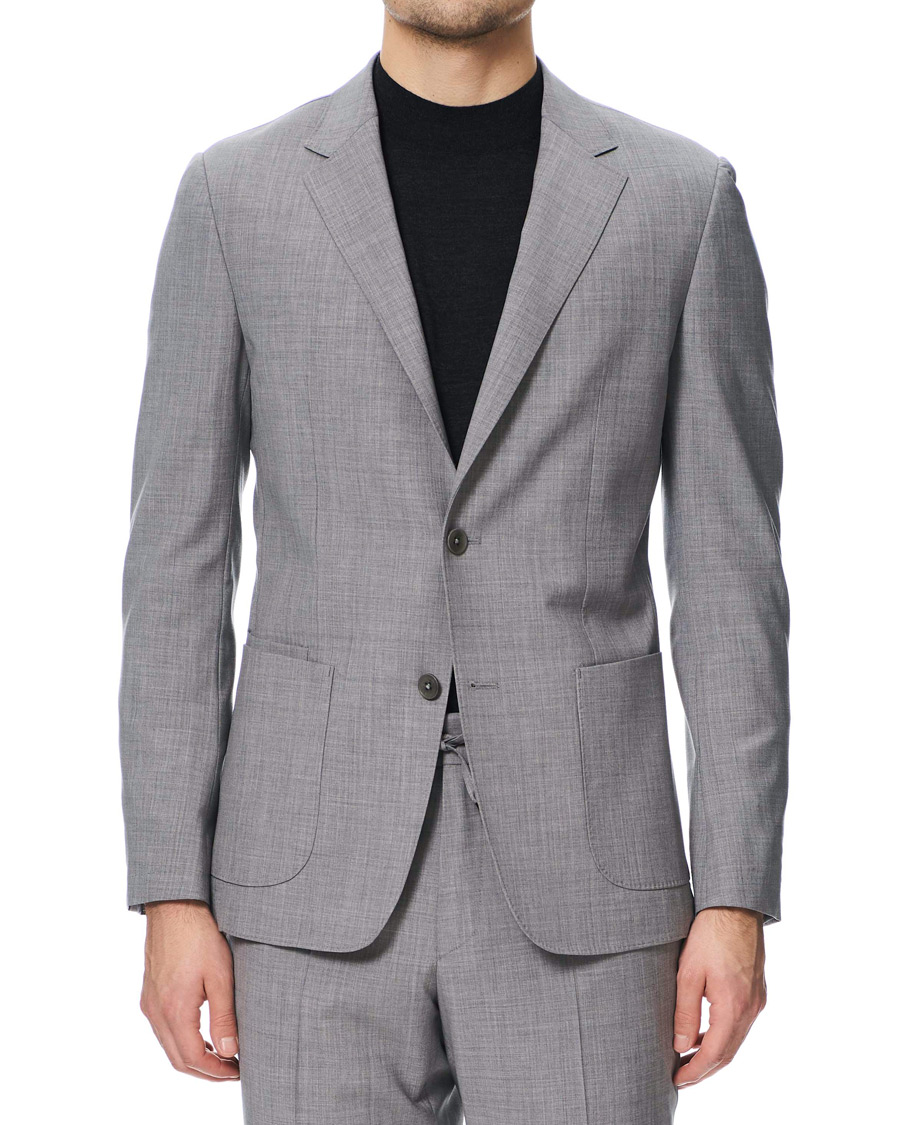 Heren | Pakken | Z Zegna | Techmerino Washable Wool Suit Light Grey
