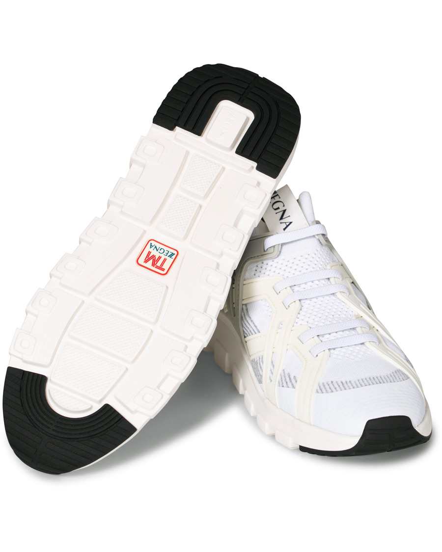 Heren | Z Zegna Techmerino Sock Sneaker White | Z Zegna | Techmerino Sock Sneaker White
