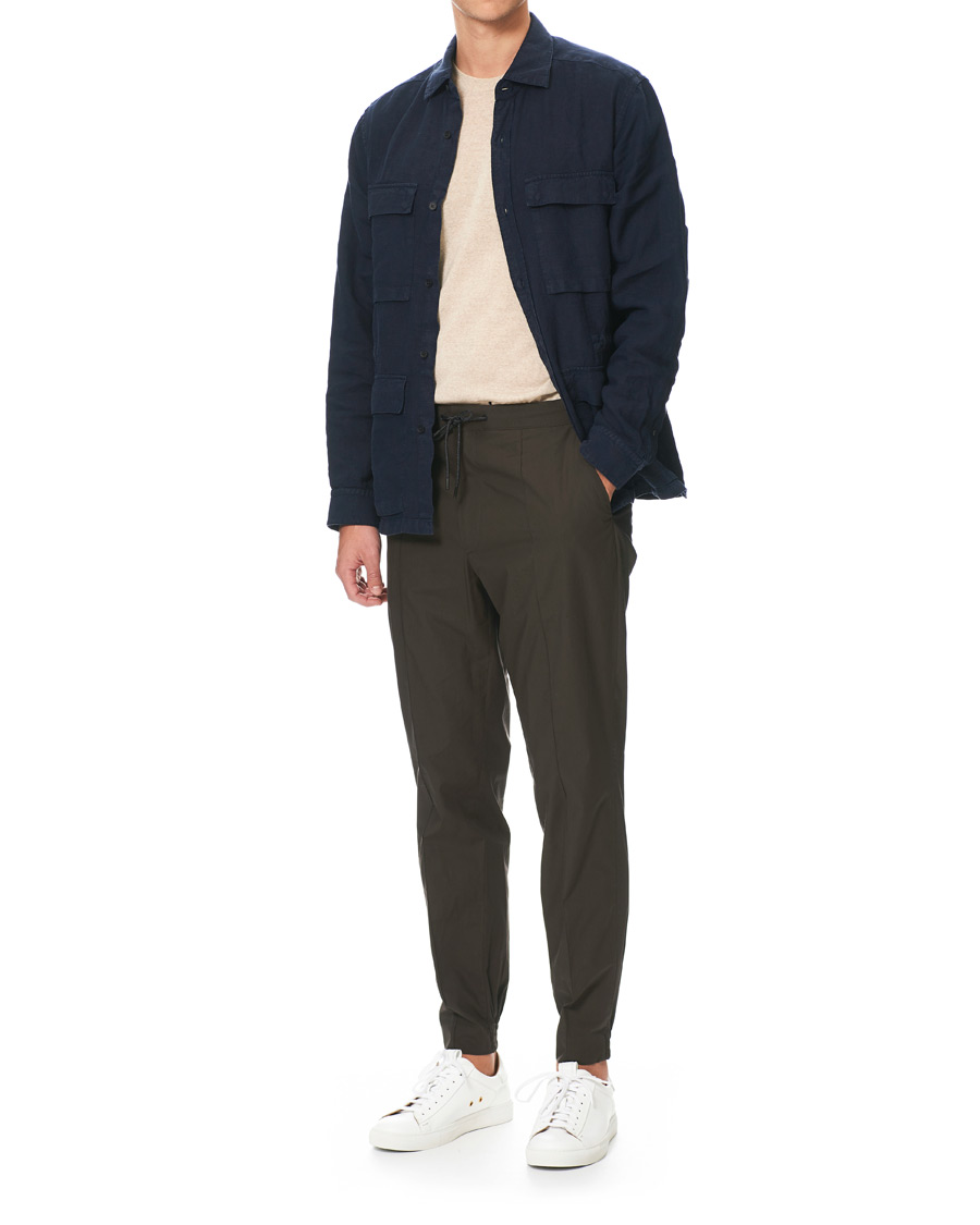 Heren | Jassen | Z Zegna | Sahariana Linen Overshirt Navy