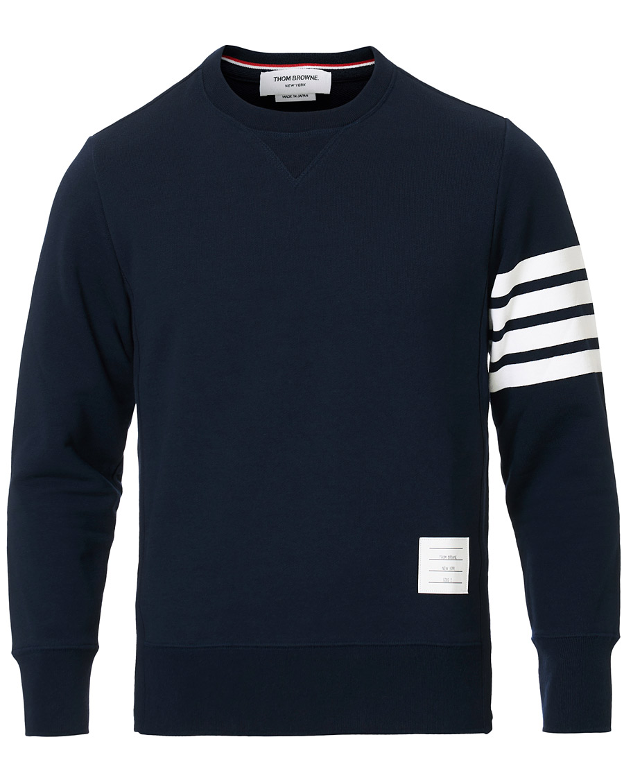 Heren | Truien | Thom Browne | 4 Bar Classic Sweatshirt Navy