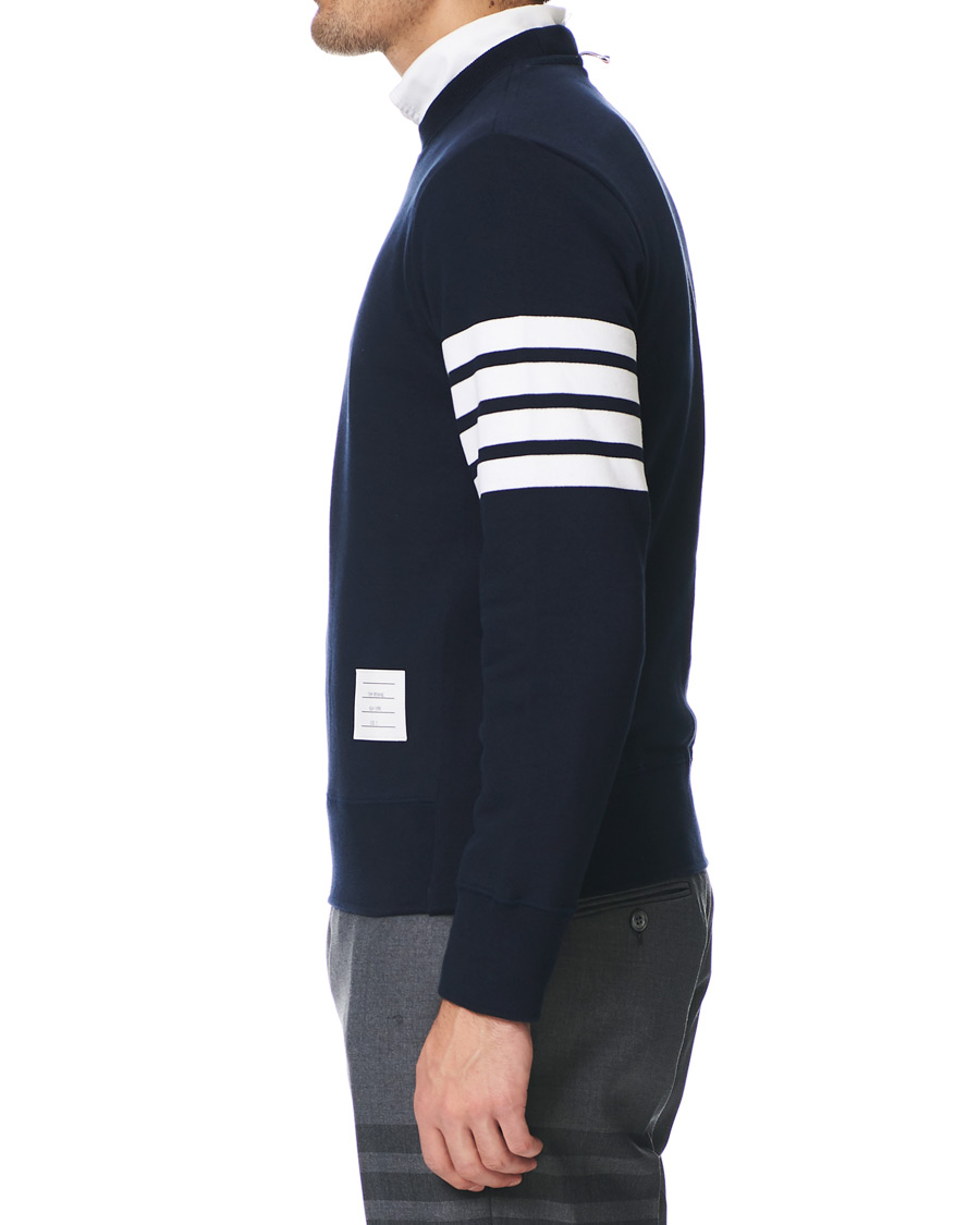 Heren | Truien | Thom Browne | 4 Bar Classic Sweatshirt Navy