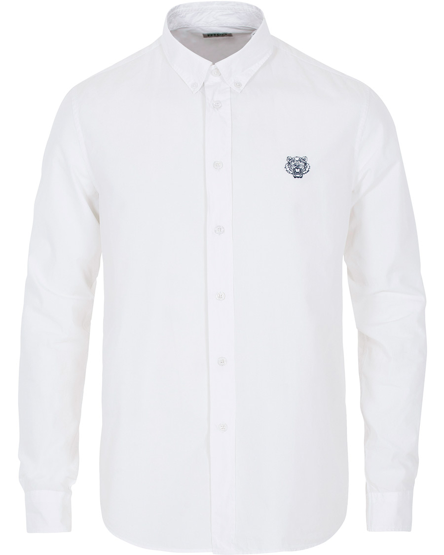 Heren | Overhemden | KENZO | Casual Fit Crest Shirt White