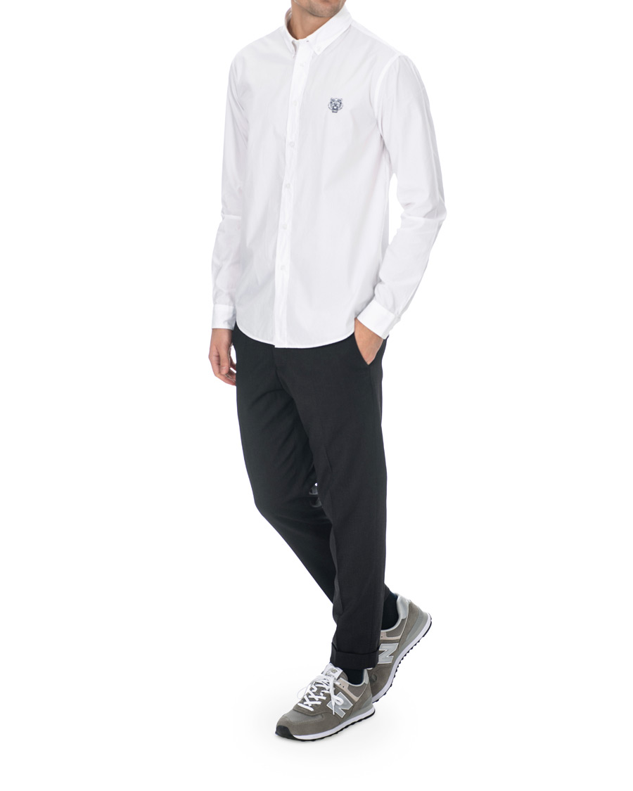 Heren | Overhemden | KENZO | Casual Fit Crest Shirt White