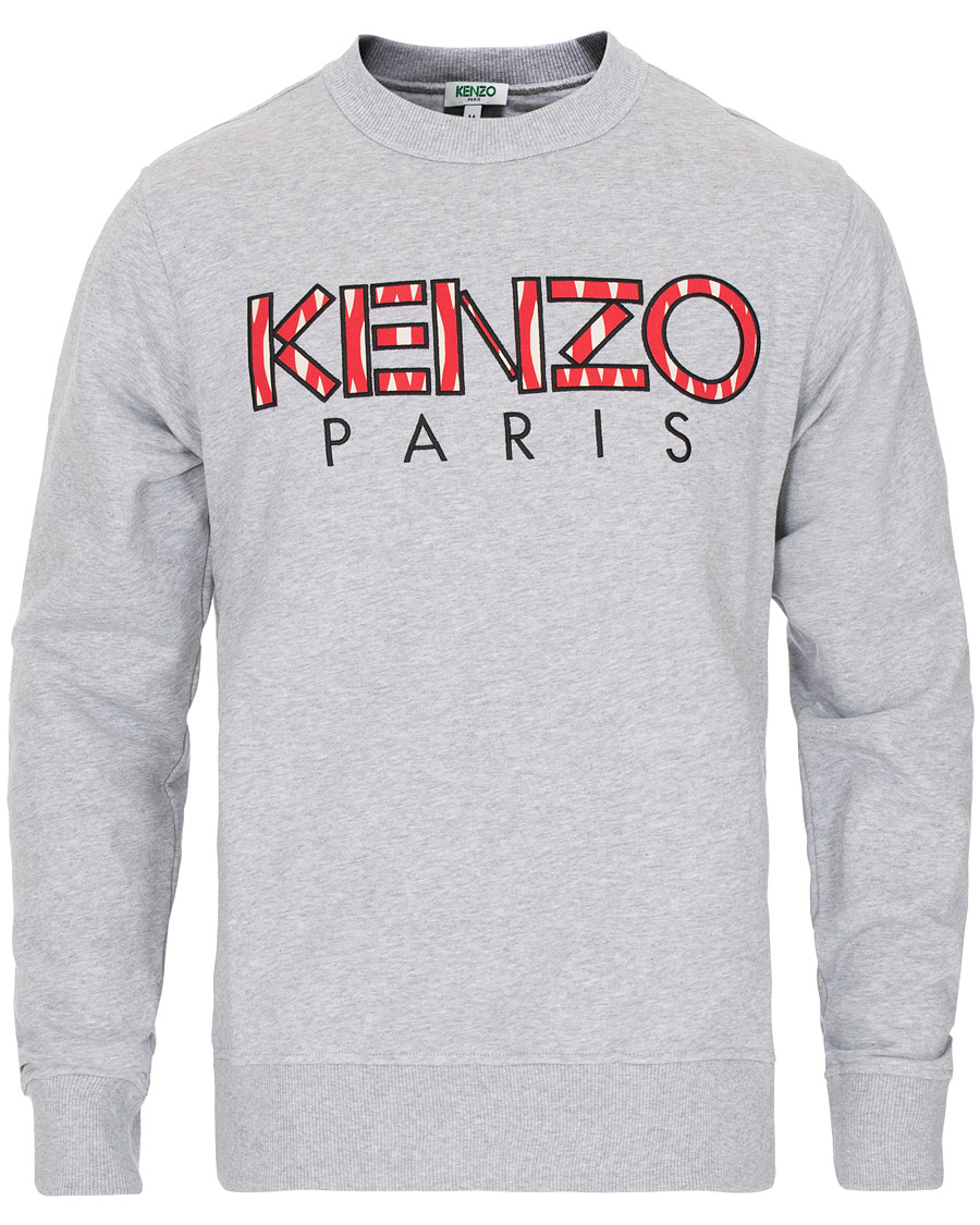 Heren | Truien | KENZO | Paris Crew Neck Sweatshirt Grey Melange