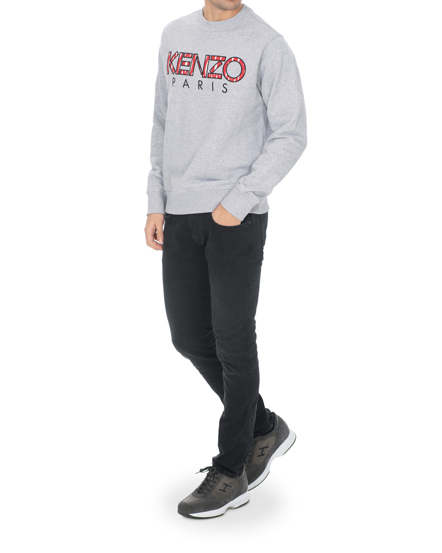 Heren | Truien | KENZO | Paris Crew Neck Sweatshirt Grey Melange