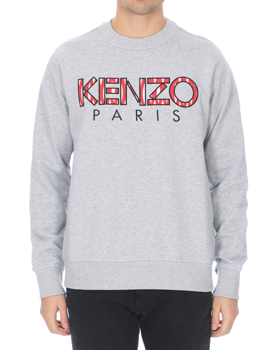 Heren | Truien | KENZO | Paris Crew Neck Sweatshirt Grey Melange