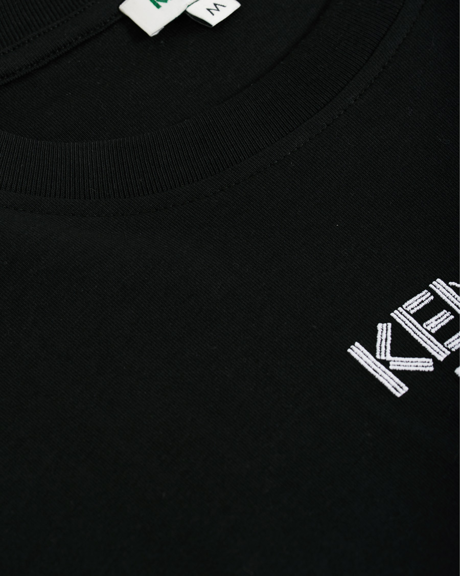Heren | T-shirts | KENZO | Oversized Paris Crew Neck Tee Black