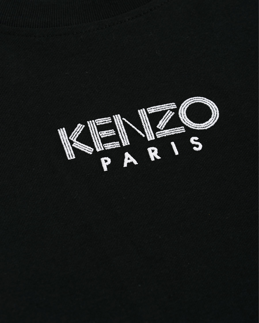 Heren | T-shirts | KENZO | Oversized Paris Crew Neck Tee Black