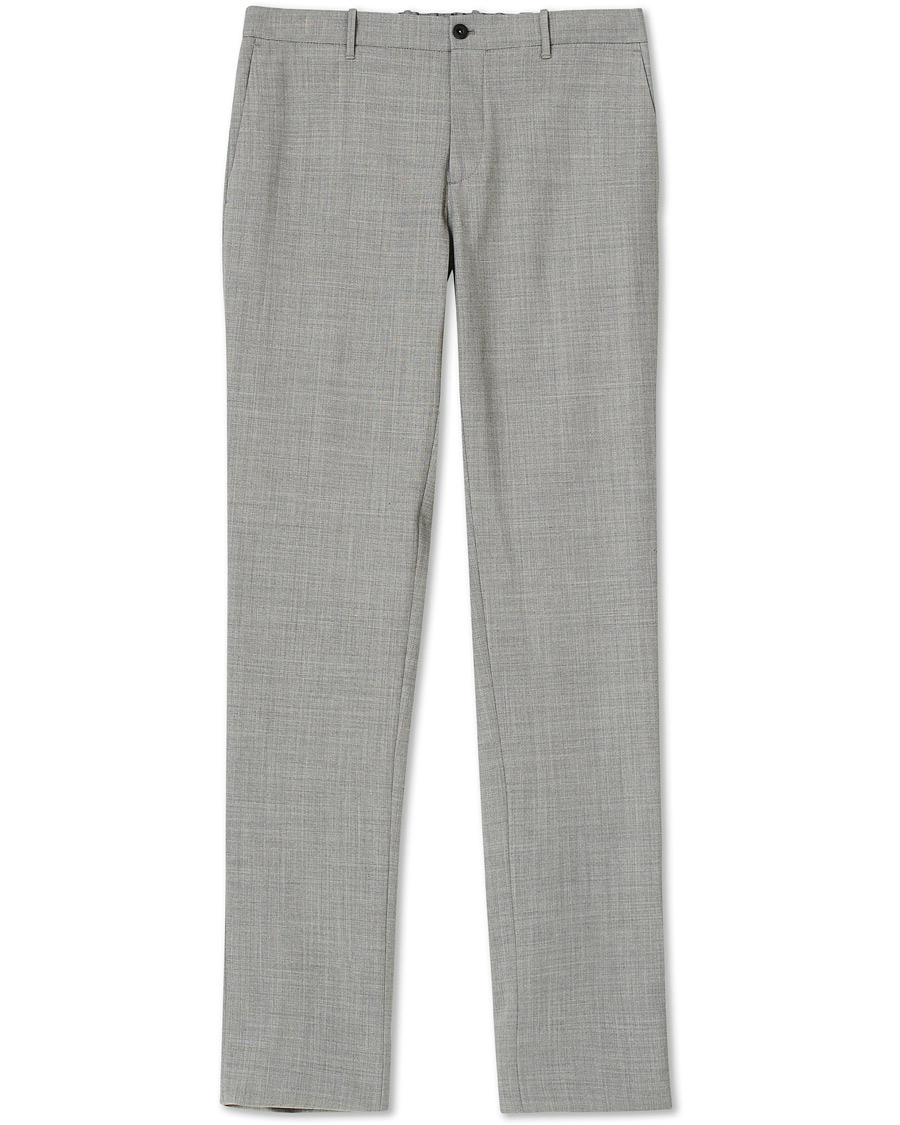 Heren | Broeken | Incotex | Urban Traveller Techno Wool Trousers Light Grey