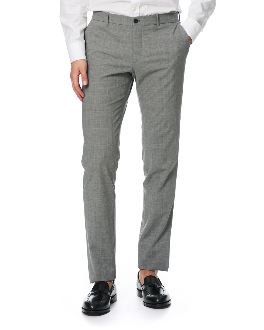 Heren | Broeken | Incotex | Urban Traveller Techno Wool Trousers Light Grey
