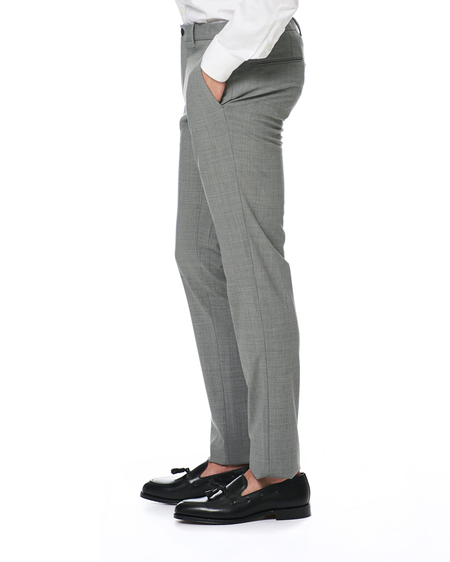 Heren | Broeken | Incotex | Urban Traveller Techno Wool Trousers Light Grey