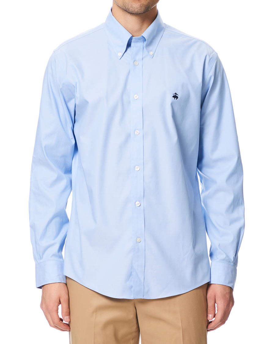 Heren | Overhemden | Brooks Brothers | Regent Fit Button Down Sport Shirt Light Blue