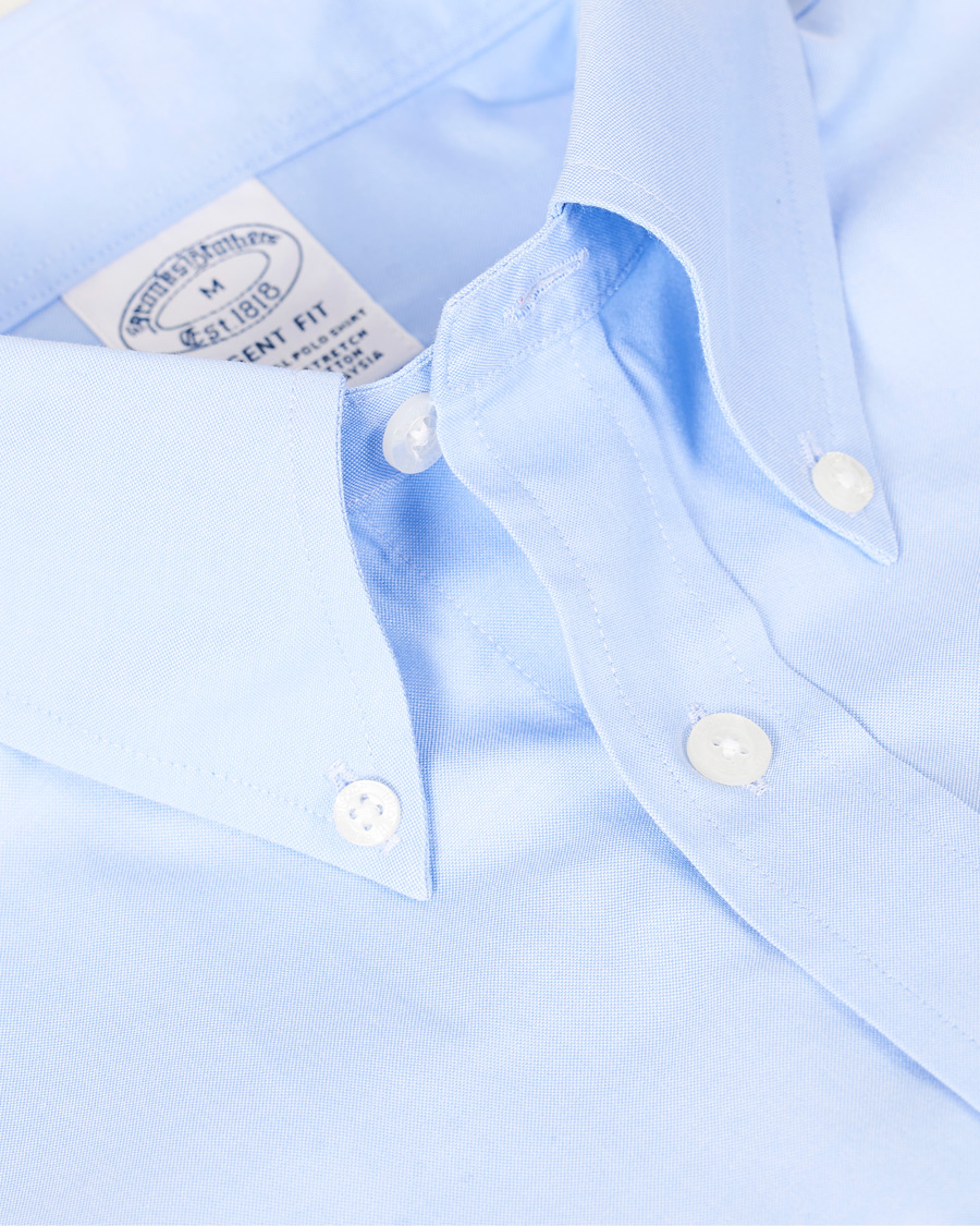 Heren | Overhemden | Brooks Brothers | Regent Fit Button Down Sport Shirt Light Blue