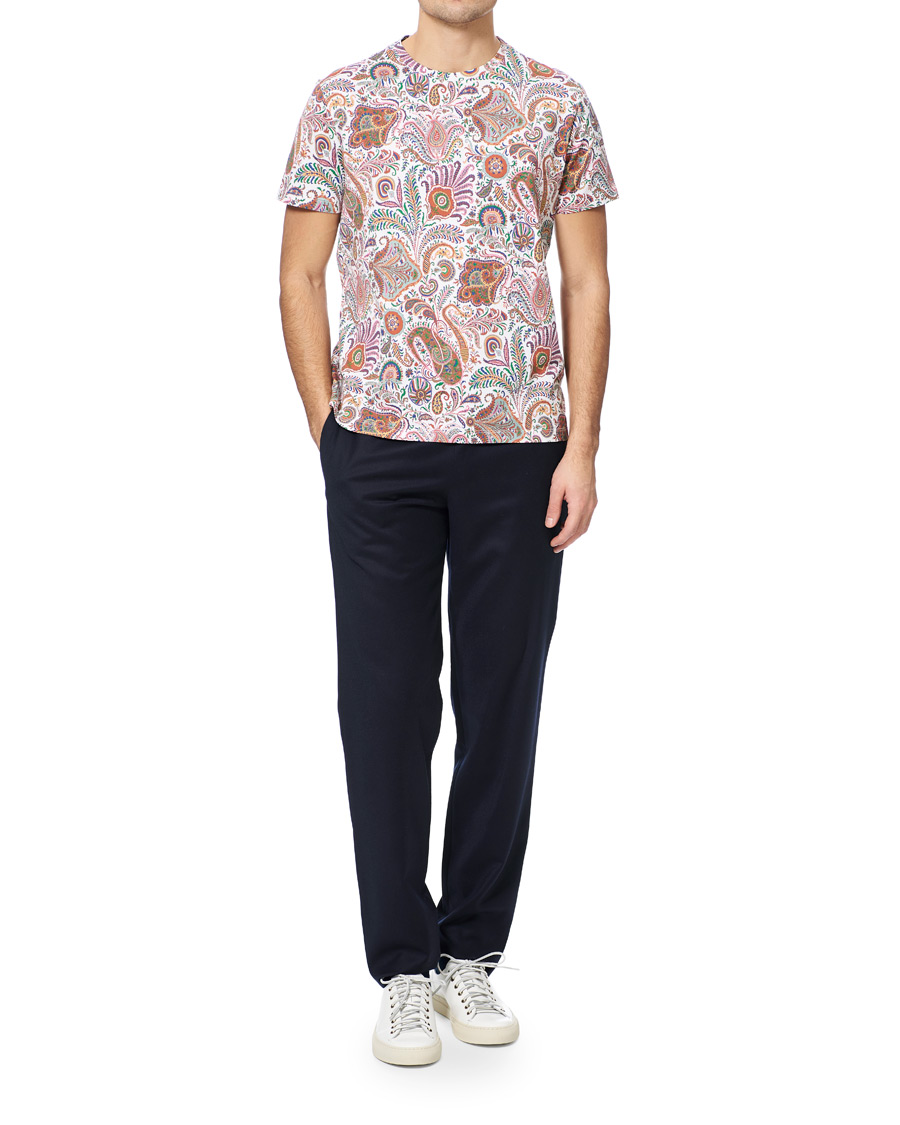 Heren | T-shirts | Etro | Short Sleeve Paisley T-Shirt White