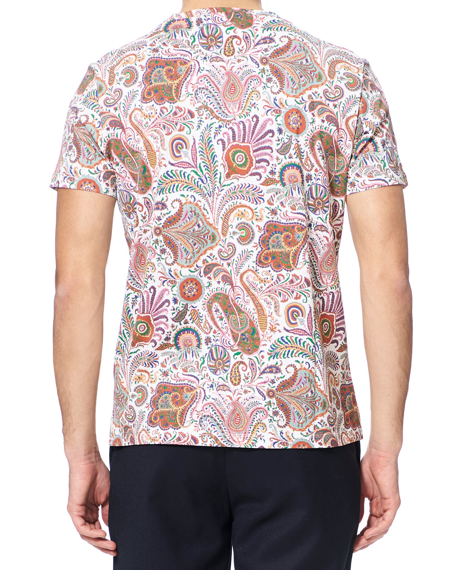 Heren | T-shirts | Etro | Short Sleeve Paisley T-Shirt White