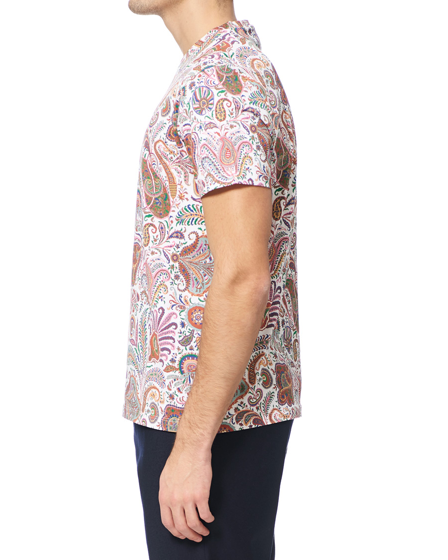 Heren | T-shirts | Etro | Short Sleeve Paisley T-Shirt White