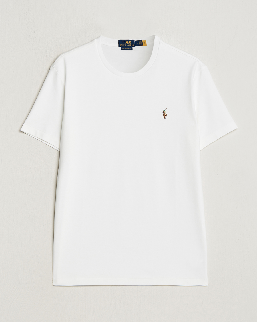 Heren |  | Polo Ralph Lauren | Luxury Pima Cotton Crew Neck T-Shirt White