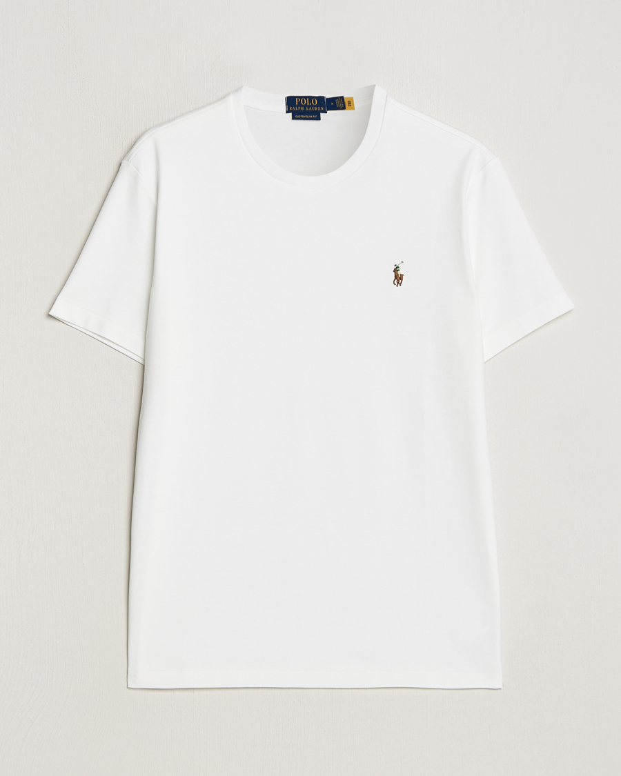 Heren | T-shirts | Polo Ralph Lauren | Luxury Pima Cotton Crew Neck T-Shirt White