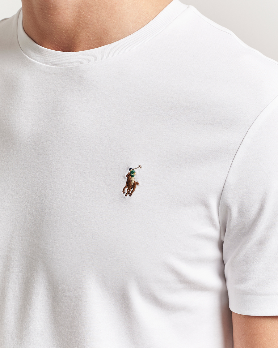 Heren | T-shirts | Polo Ralph Lauren | Luxury Pima Cotton Crew Neck T-Shirt White